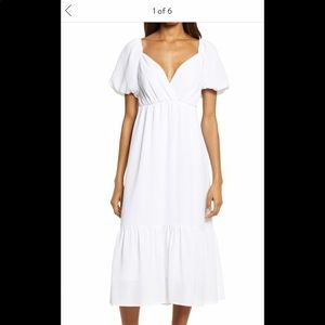 Balloon Tiered MIDI Dress - Fraiche by J